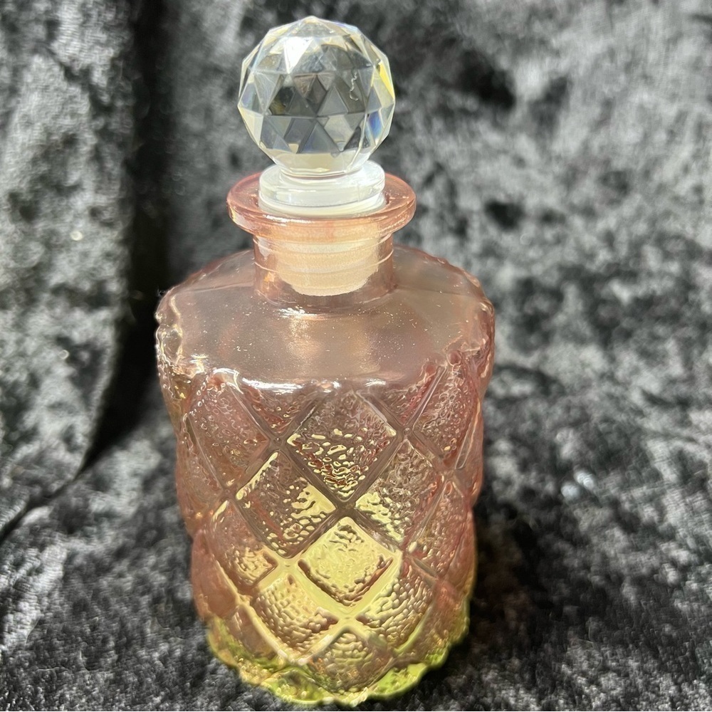 Pink bottle decanter